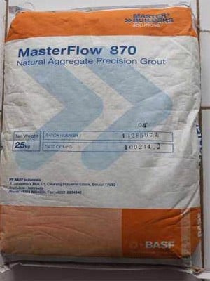 MasterFlow 870 - Vữa không co ngót cường độ cao, MasterFlow 870 - Vua khOng co ngot cuong Do cao